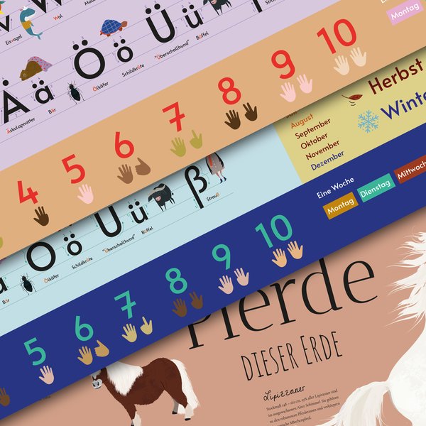 Alphabet Schreibtischunterlage