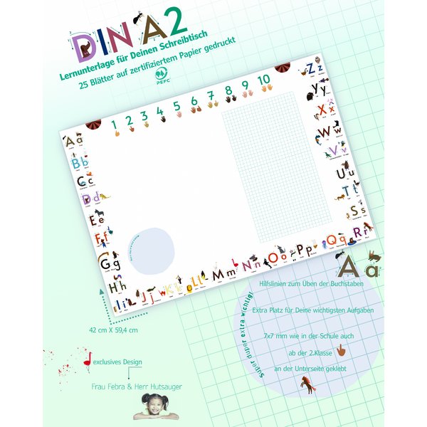 ABC Schreibtischunterlage