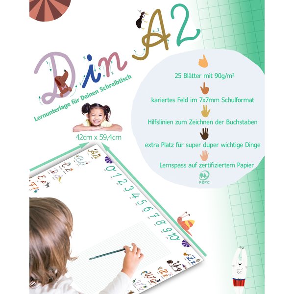 ABC Schreibtischunterlage