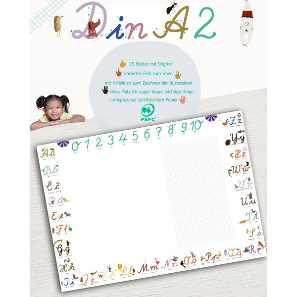 ABC Schreibtischunterlage