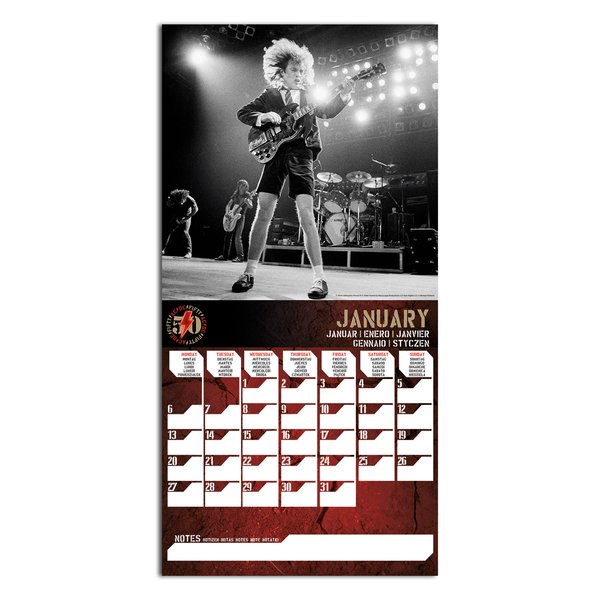 AC/DC Kalender 2025