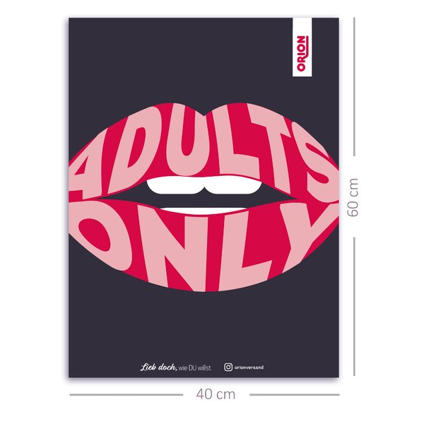Adults Only Poster by ORION