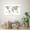 Animal Map Of The World Poster