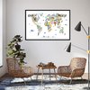 Animal Map Of The World Poster