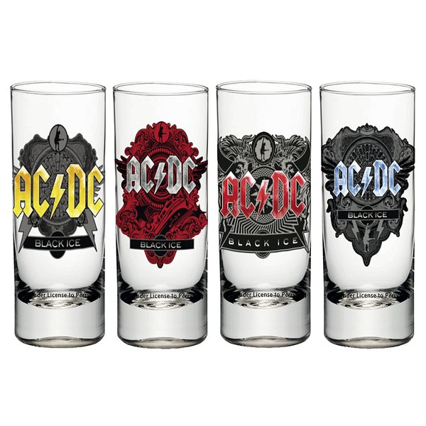 AC/DC Black Ice Schnapsgläser