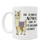 Alpaka Tasse Februar
