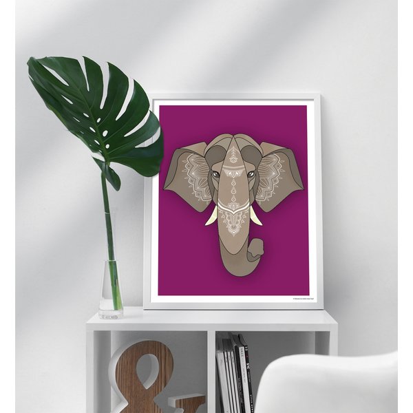 Asiatischer Elefant Kunstdruck