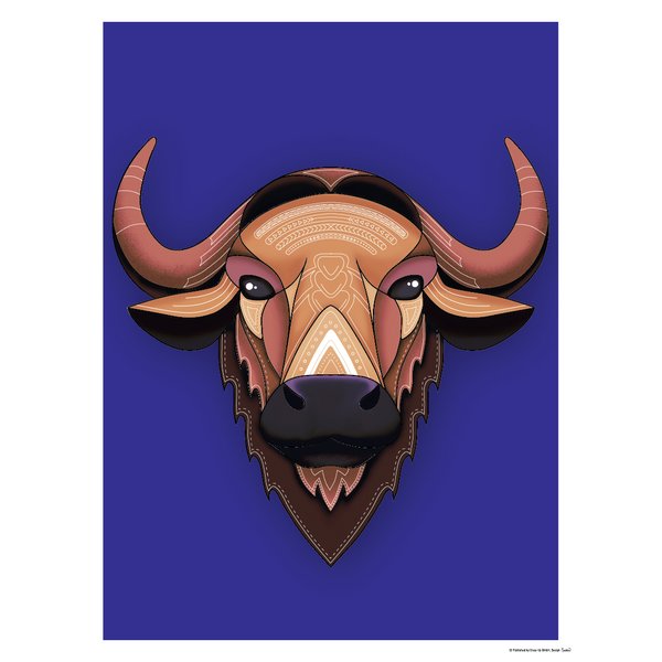 Asiatische Tiere Kunstdruck