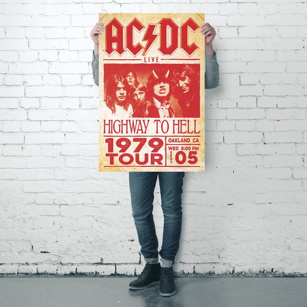 AC/DC Poster Live Highway To