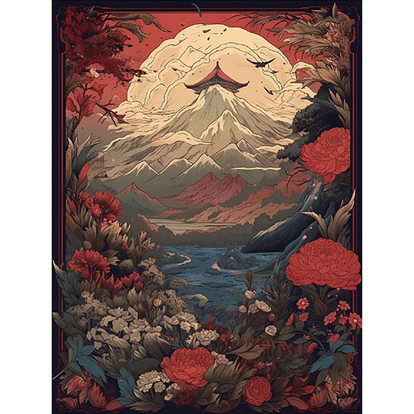 Botanical Blossom Kunstdruck