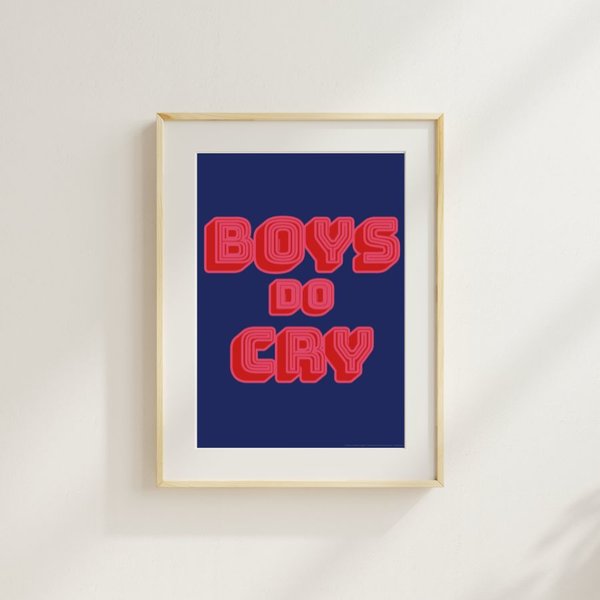 Boys Do Cry Kunstdruck
