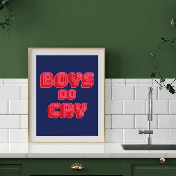 Boys Do Cry Kunstdruck