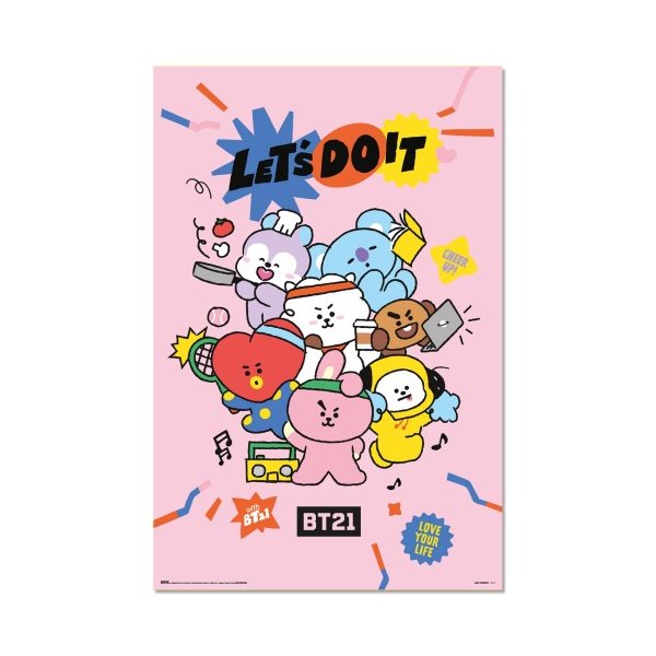 BT21 Poster Let's Do It