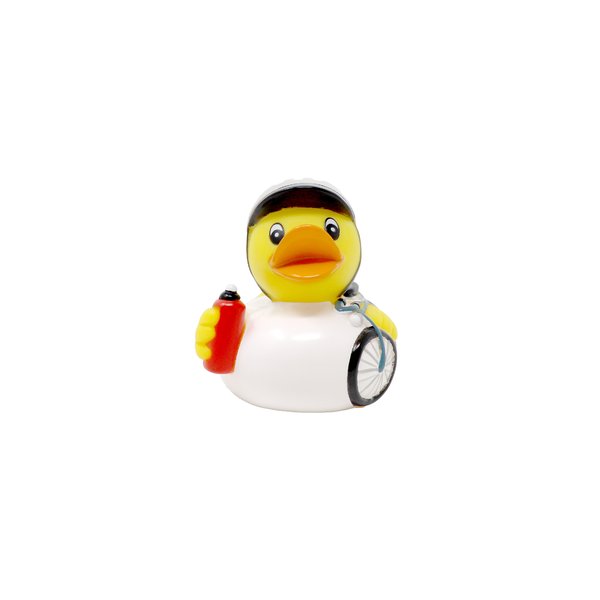 Badeente Fahrradfahrer