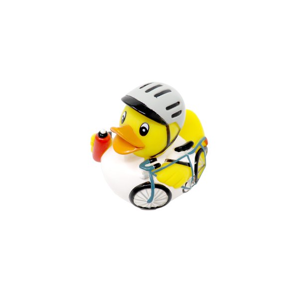 Badeente Fahrradfahrer