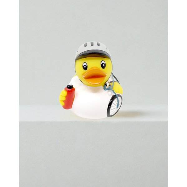 Badeente Fahrradfahrer