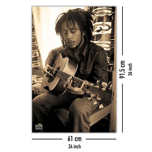 Bob Marley Poster Gitarre