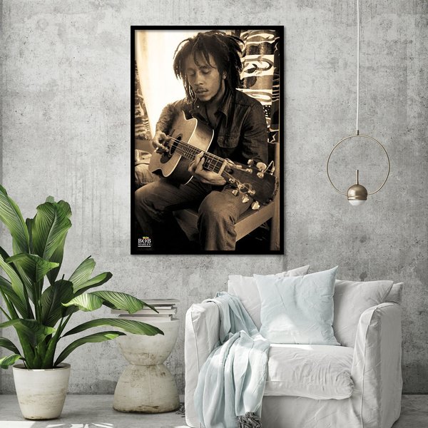 Bob Marley Poster Gitarre