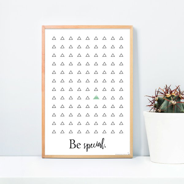 Be Special. Kunstdruck