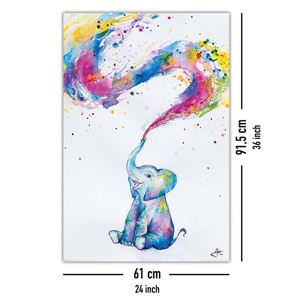 Baby Elephant Poster Spring