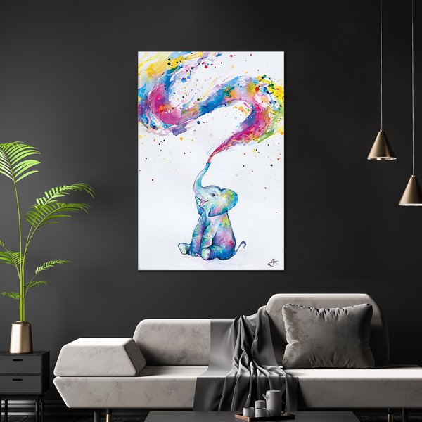 Baby Elephant Poster Spring