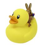 Badeente mit Osterhase