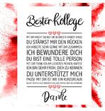 Bester Kollege Kunstdruck