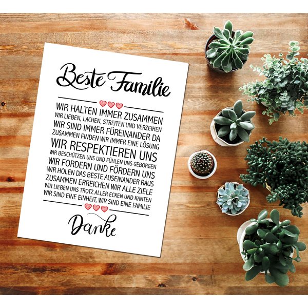 Beste Familie Kunstdruck