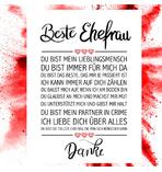 Beste Ehefrau Kunstdruck