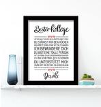 Bester Kollege gerahmter