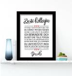 Beste Kollegin gerahmter