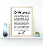 Bester Freund gerahmter