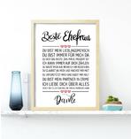 Beste Ehefrau gerahmter