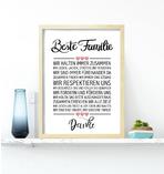 Beste Familie gerahmter