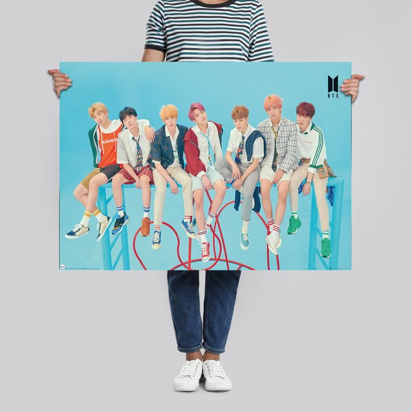 BTS Poster Blue