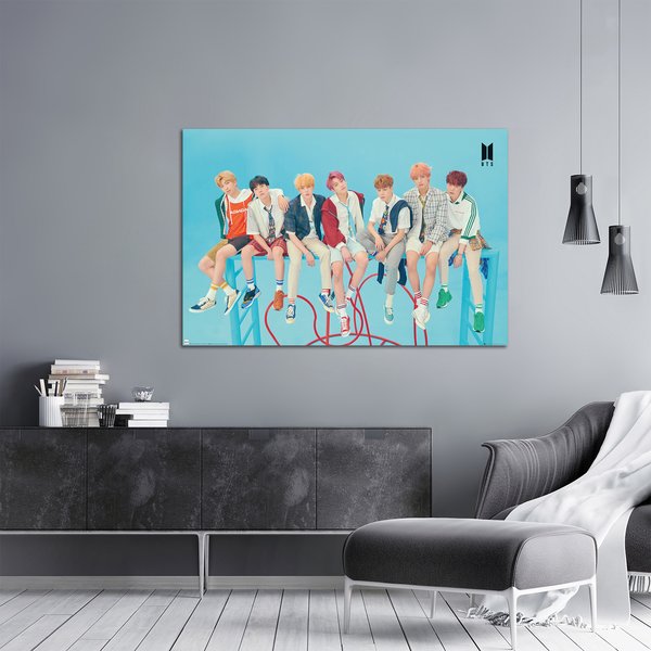 BTS Poster Blue