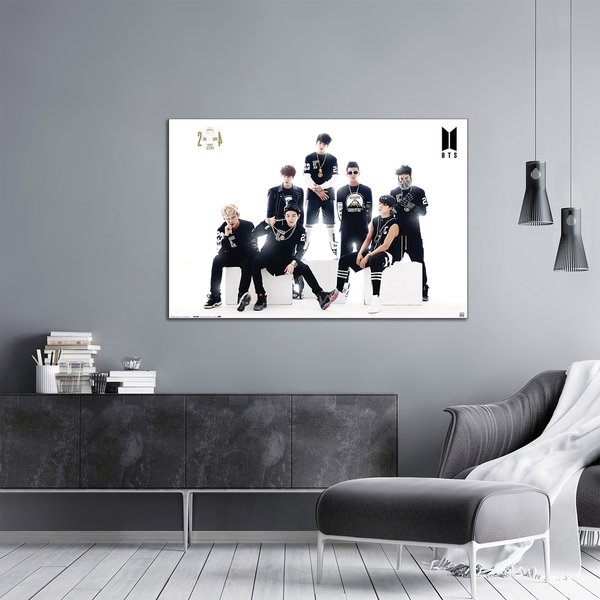 BTS Poster Black And White