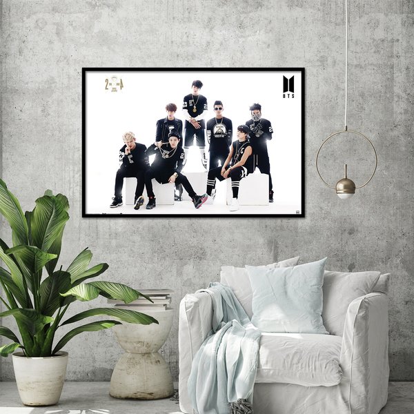 BTS Poster Black And White