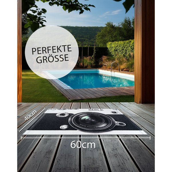 Camera Fu&szlig;matte Smile