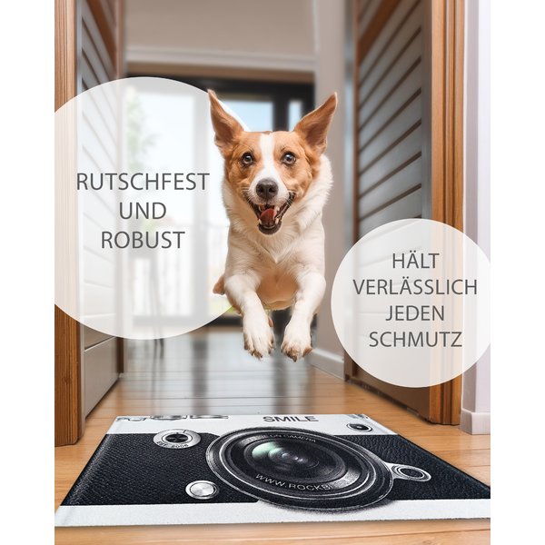 Camera Fu&szlig;matte Smile