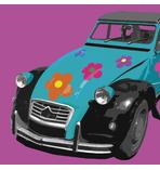 Citroën 2CV Kunstdruck