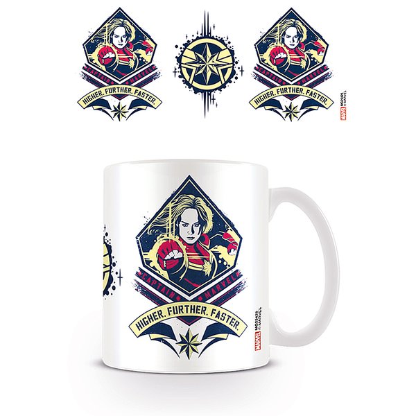 Captain Marvel Tasse Higher