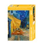 Caféterrasse am Abend Puzzle