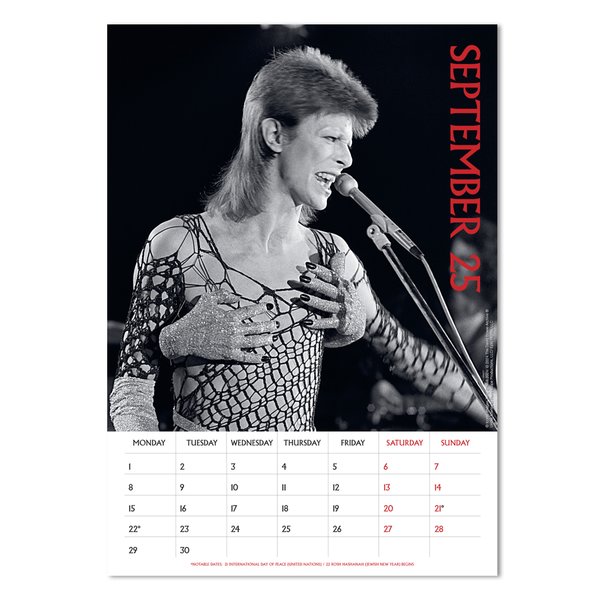 David Bowie Kalender 2025