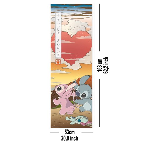 Disney Stitch T&uuml;rposter Japan
