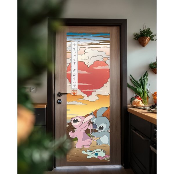 Disney Stitch T&uuml;rposter Japan