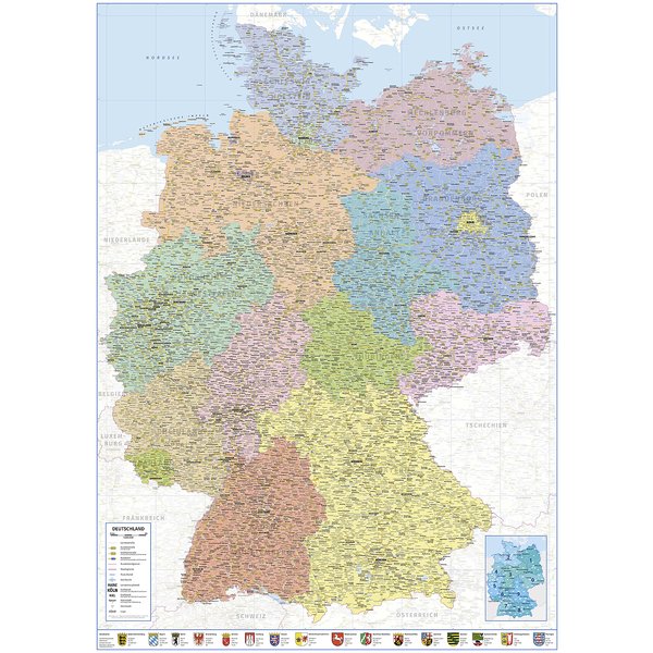 Deutschlandkarte XXL Poster