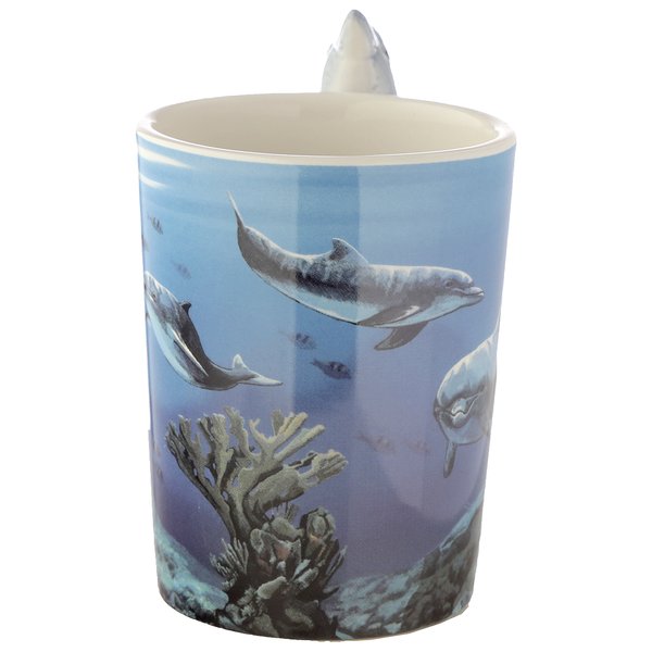 Delfin Tasse mit 3D Henkel