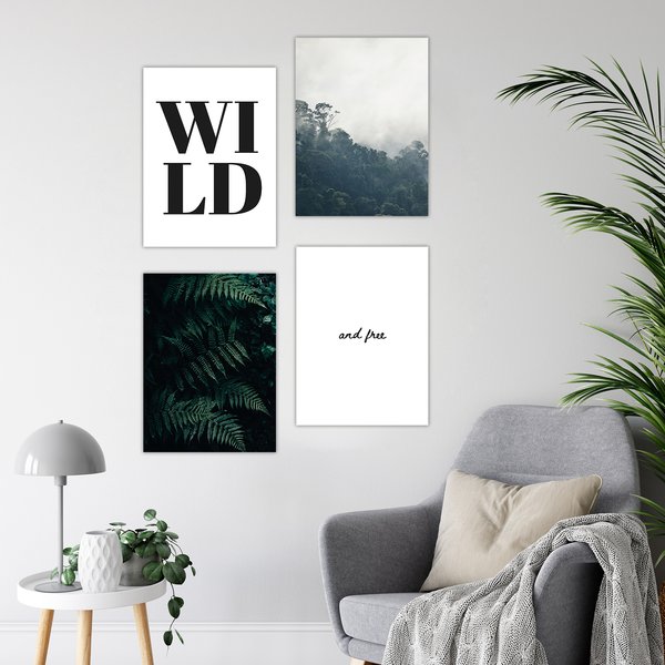 Dschungel Kunstdruck Set