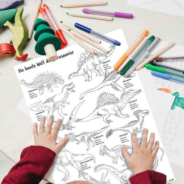 Dinosaurier Poster Din A3